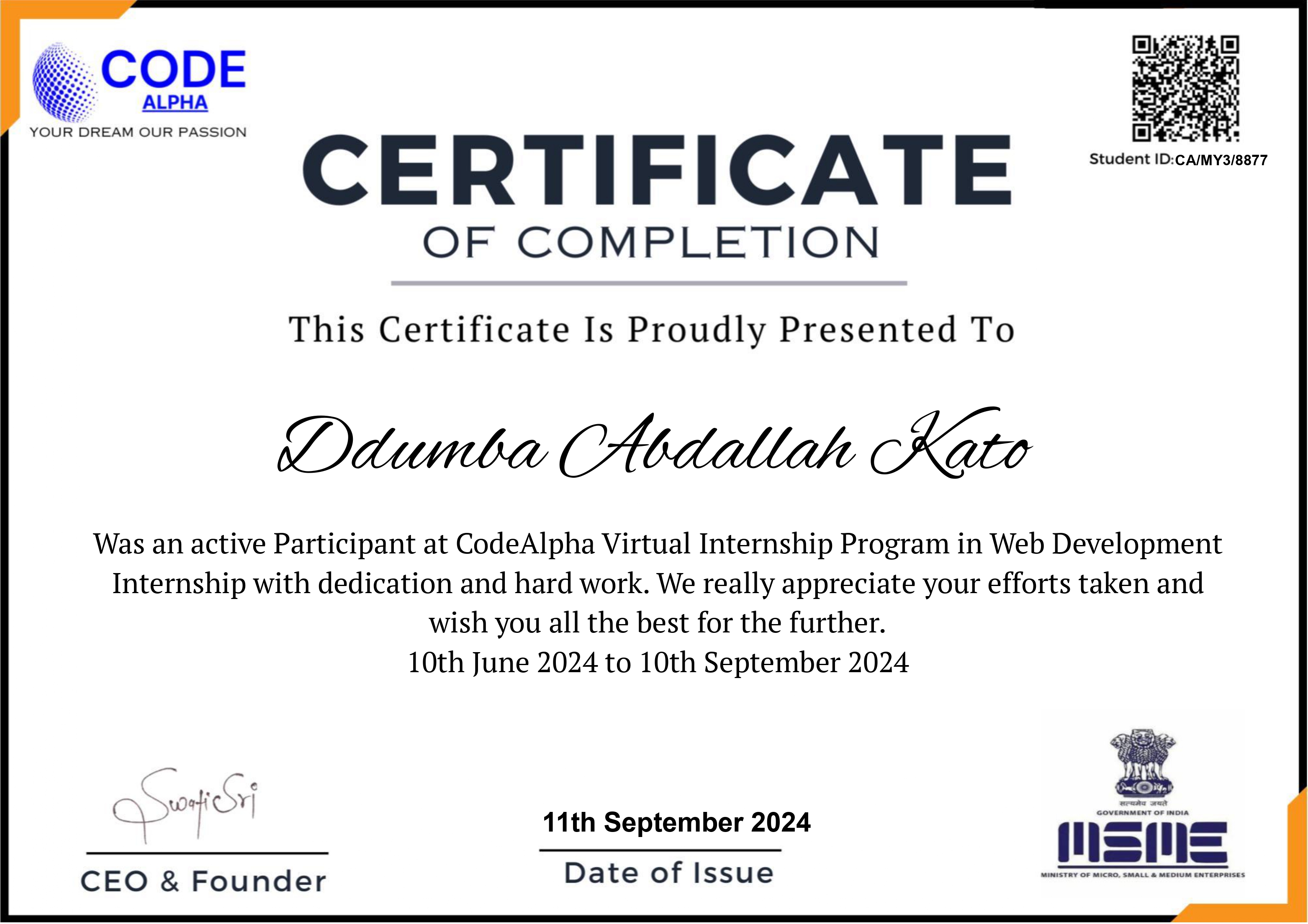 Code Alpha - Software Engineering Intern